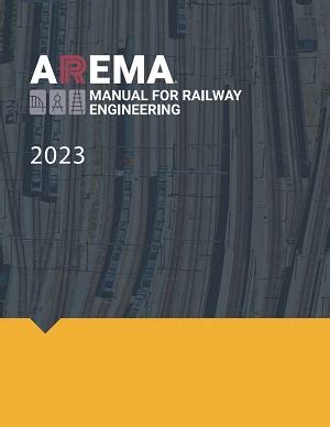 arema 2022 manual for railway engineering